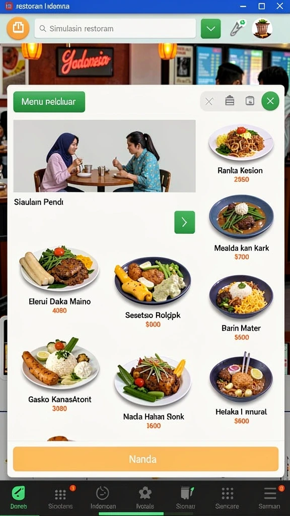 Antarmuka pengguna yang jelas dan mudah digunakan.