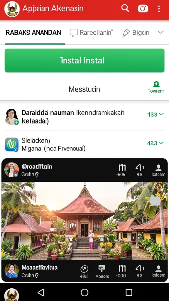 Menu fitur lengkap untuk meningkatkan pengalaman bermain.