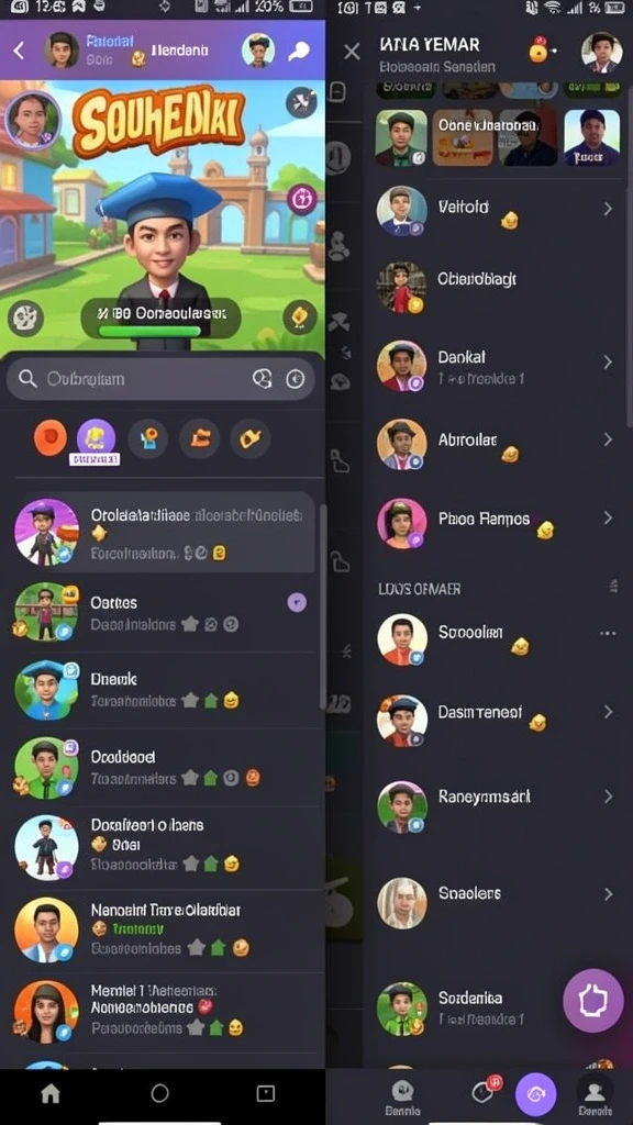 Mode multiplayer yang memungkinkan bermain dengan teman.