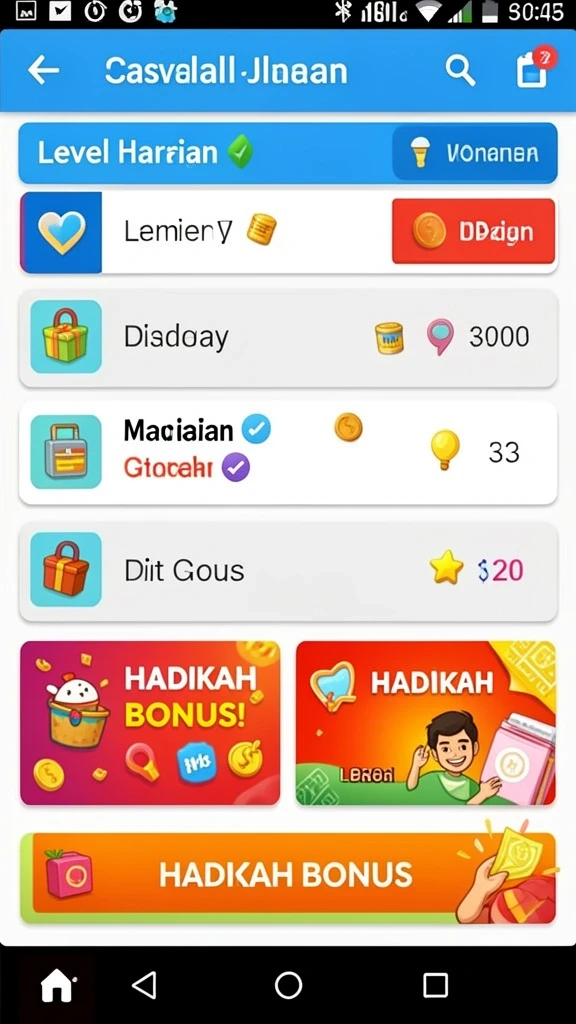 Tampilan antarmuka yang user-friendly.