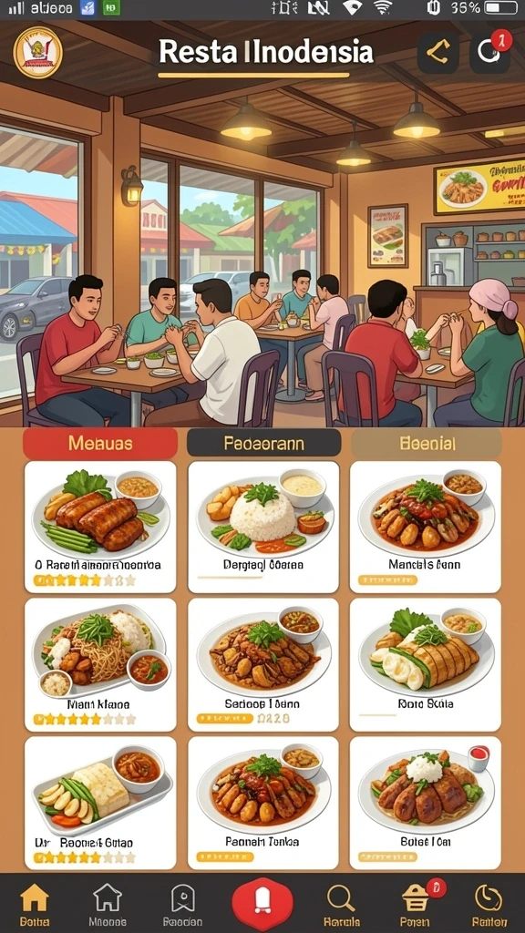 Tampilan utama aplikasi ANDARA88 yang menarik.