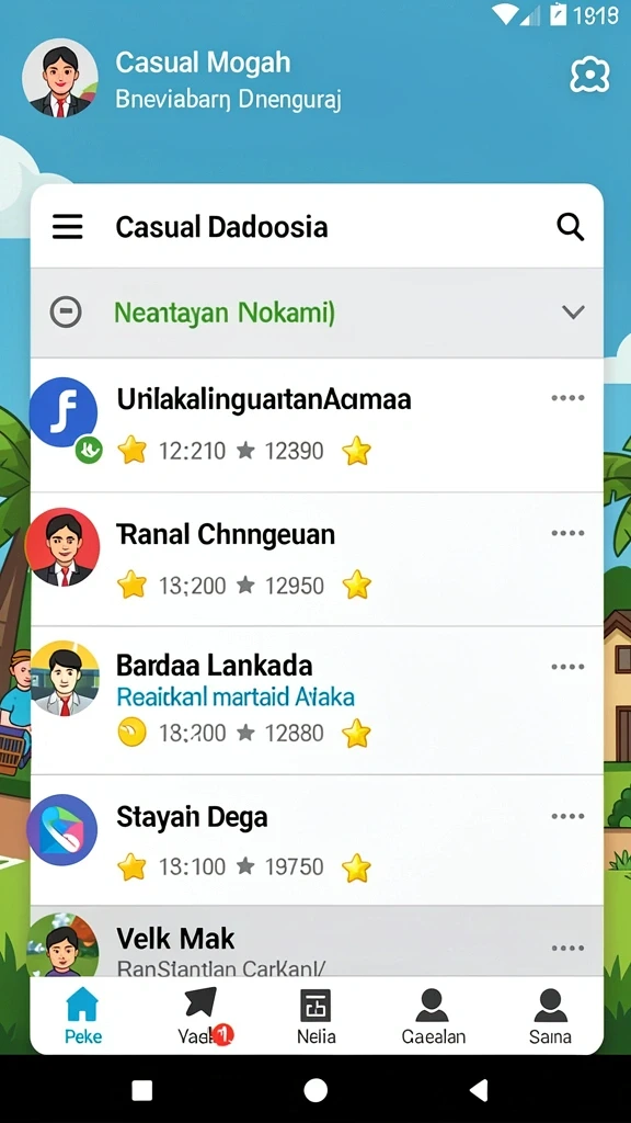 Gameplay seru dalam pertempuran epik.
