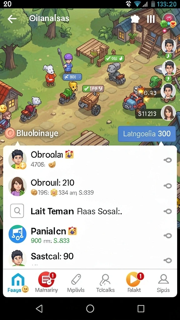 Karakter unik yang bisa dipilih sesuai keinginan.