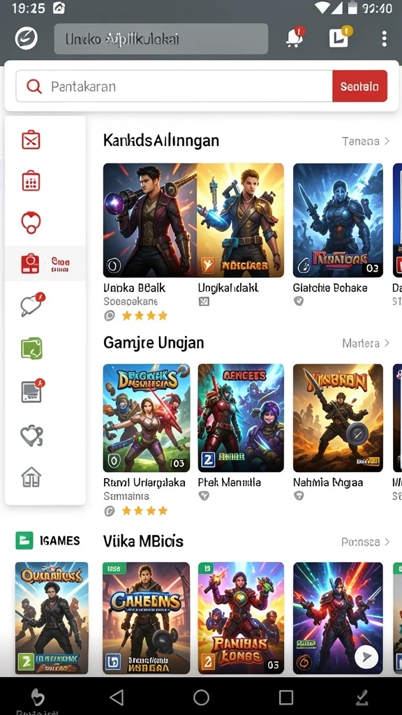 Tampilan antarmuka yang mudah dinavigasi.