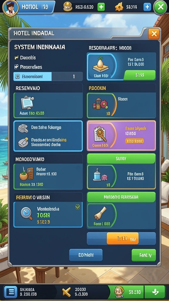Tampilan menu awal yang menarik dan mudah dinavigasi.