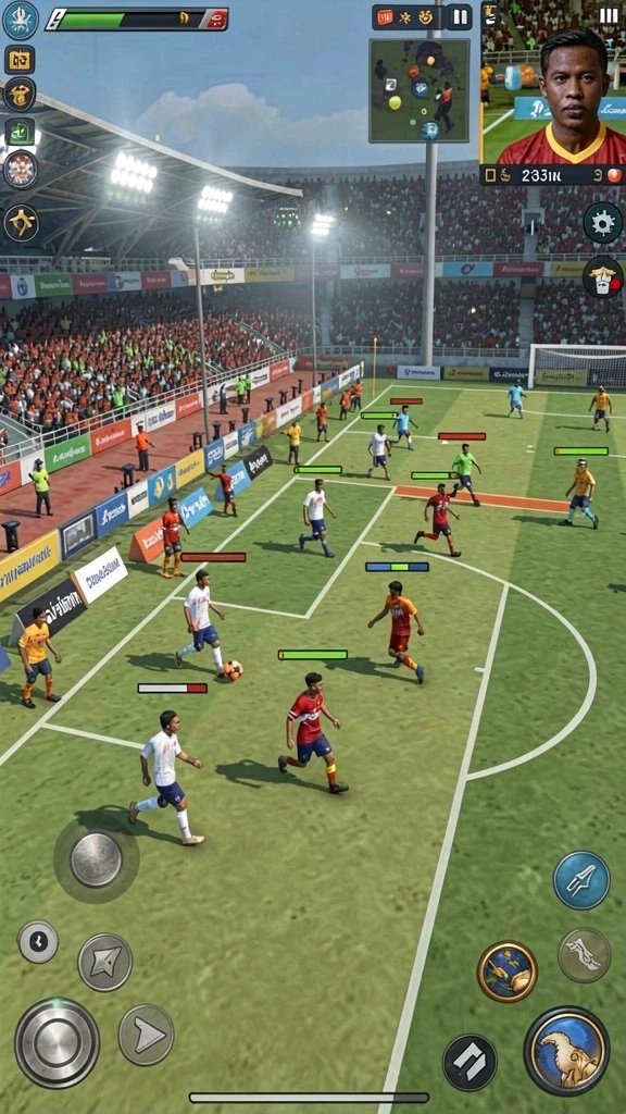 Mode multiplayer yang memungkinkan bermain dengan teman.