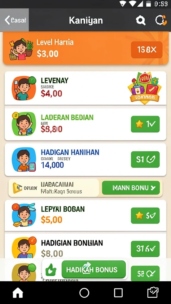 Berbagai permainan menantang untuk menguji keterampilan Anda.
