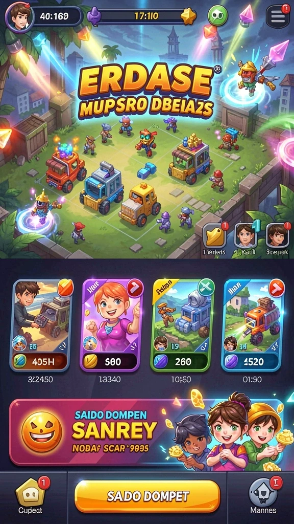 Tampilan utama IDRGAME yang memukau.