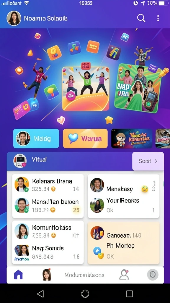 Tampilan awal yang menarik dan mudah dinavigasi.