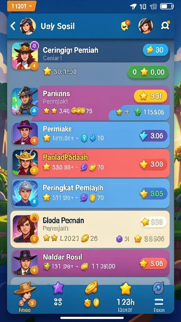 Screenshot menampilkan sistem hadiah dan bonus yang tersedia.