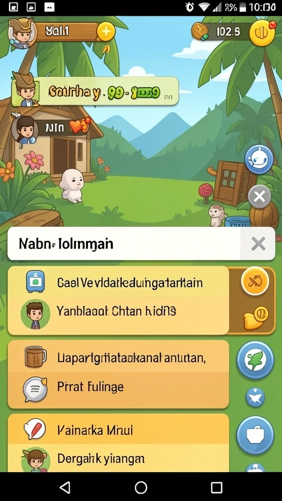 Tampilan menu utama yang menarik dan mudah dinavigasi.