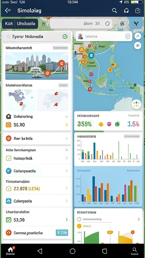 Tampilan karakter menarik dan beragam.