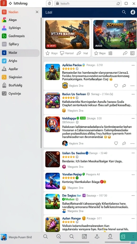 Tampilan antarmuka yang ramah dan menarik.