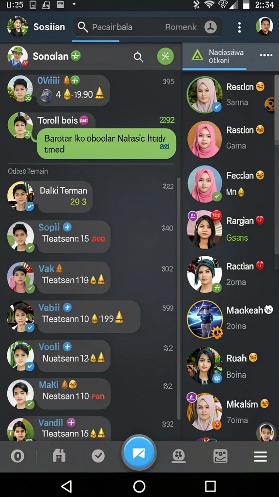 Desain grafis yang menarik dan penuh warna.