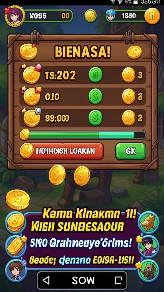 Menu bonus yang menguntungkan bagi pemain.