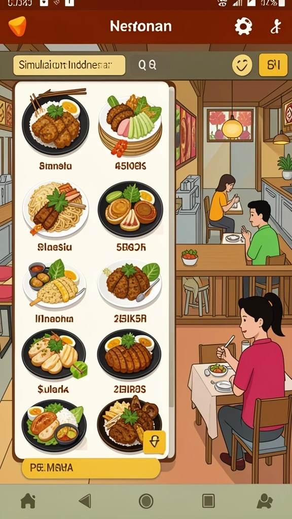 Tampilan antarmuka yang bersih dan menarik.