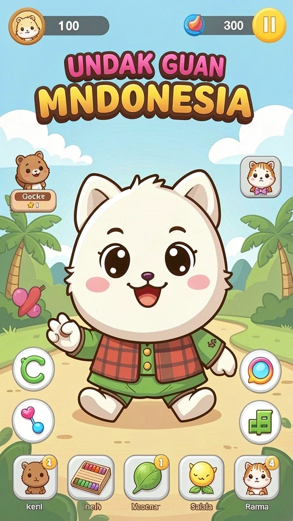 Screenshot menampilkan pertarungan epik dengan monster besar.