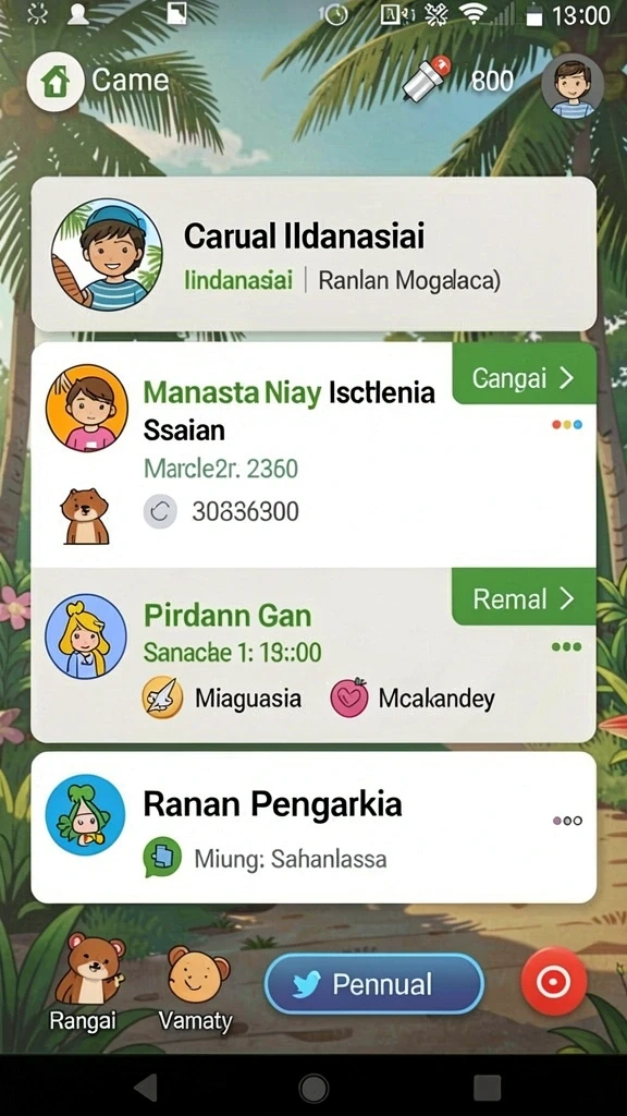 Screenshot menunjukkan pertempuran epik dalam permainan.