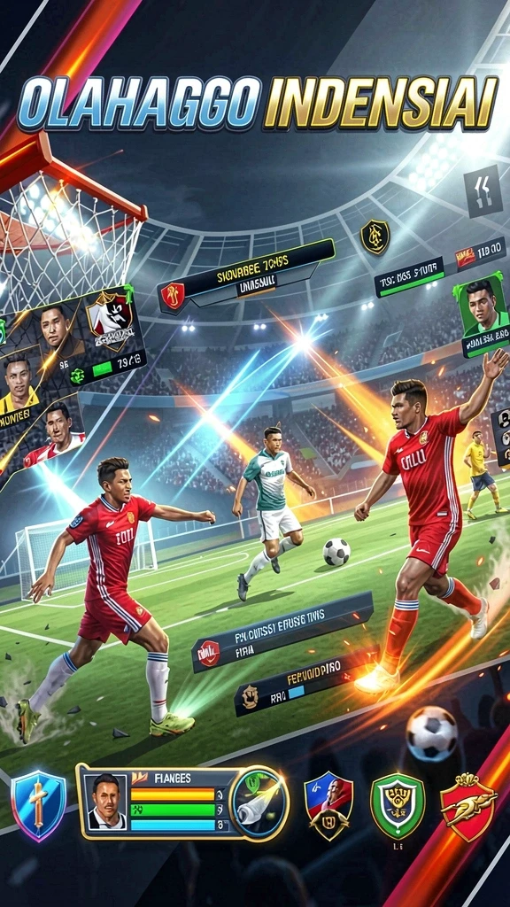 Layar awal yang menarik perhatian dengan karakter unik.